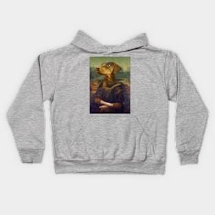 Mona Lisa Pinscher Kids Hoodie